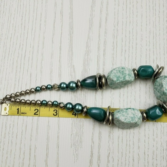 Jewelmint Turquoise Silver Tone Necklace Bracelet - Picture 6 of 8